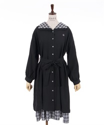 Preeppy style Dress(Black-F)