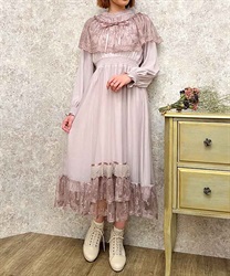 Vintage style Dress(Pink-F)