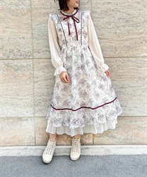 Floral lace Dress(Pink-M)