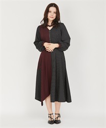 Bicolor Elehem Dress(Black-F)