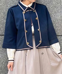 Double button college Jacket(Navy-F)