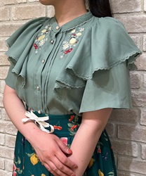 Mixed fruit embroidery Blouse