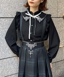 Cardle embroidery collar Blouse