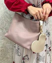 2WAY Bag with heart pouch(Pink-F)