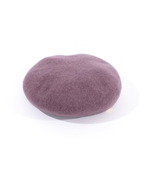 Beret with logo plate(Pink-F)