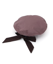 Back ribbon beret(Pink-F)