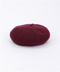 Line beret with logo plate(Wine-F)