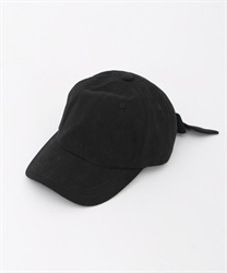 Back riboneded cap(Black-F)