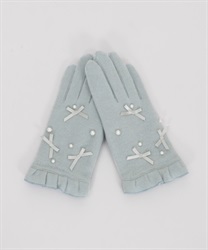 Mini pearl glove(Saxe blue-M)