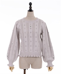 Knit pullover(Grey-F)
