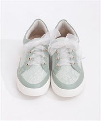 feminine lace sneakers(Mint Green-S)