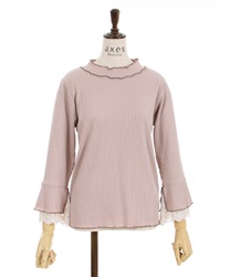 Lace layered sleeve melodic Pullover(Mocha-F)