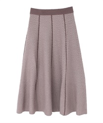 Herringbone pattern knit pullover(Pink-Free)