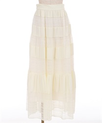 Lace tiered skirt(Ecru-F)
