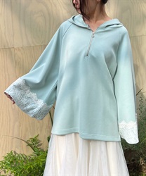 Poncho with pollen guard zip(Mint Green-F)