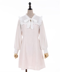 Tweed bow tie dress(Pale pink-F)