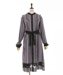 Regimental pattern Dress(Lavender-F)