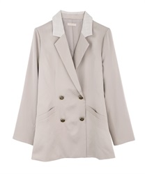 Point check long jacket(Beige-Free)
