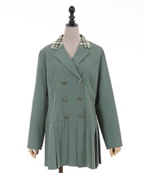Double buttons jacket(Green-F)