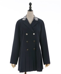 Double buttons jacket(Navy-F)