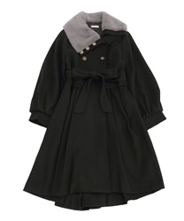 Long napoleon style coat(Black-Free)