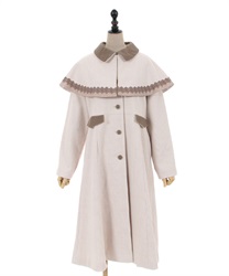 Classic coat with cape(Beige-F)