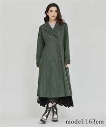 Double blest tailor coat(Green-M)