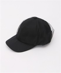 Tulle layered cap(Black-F)