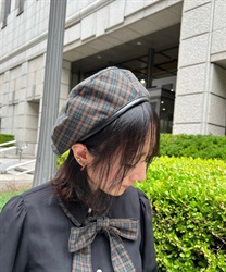 Check pattern beret(Green-F)