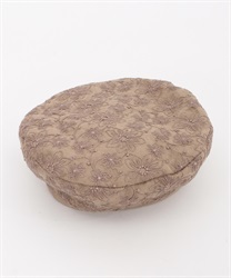 Lacy embroidery beret(Brown-M)