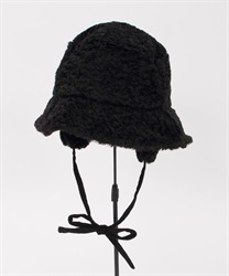Mokomoko Hat with ears(Black-F)