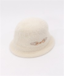 Angola blend croshi Hat(White-F)