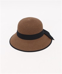 Shaving fabric ribbon Hat(Brown-F)