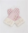 Strawberry embroidery gloves(Pink-F)