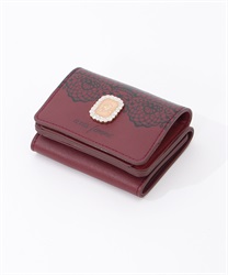 Bijou Design tri -fold wallet(Wine-F)