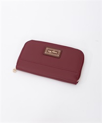 Choco motif color scheme long wallet(Wine-F)