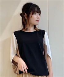 Jacquard 3 color scheme Pullover(Black-F)