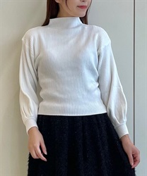 Rib knit Pullover(White-F)