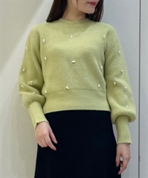 Knit Pullover with bijoux