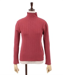 Rib knit Pullover(Red-F)