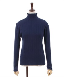 Rib knit Pullover(Blue-F)