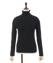 Rib knit Pullover(Black-F)