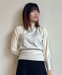 Volume sleeve knit Pullover