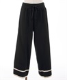 Color scheme line knit pants(Black-F)