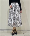 organdy floral Skirt(Grey-F)