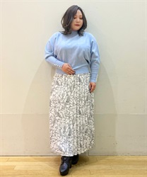 Floral pattern pleated Skirt