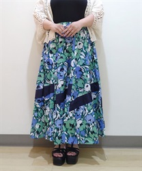 Floral color scheme flare Skirt