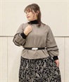 Color scheme piping design Pullover(Grey-F)