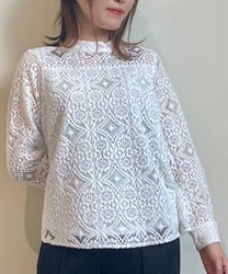 Lace Pullover(White-F)