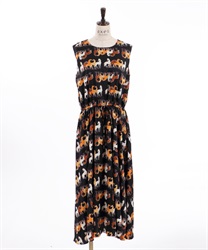 Total pattern browsing Dress(Black-F)